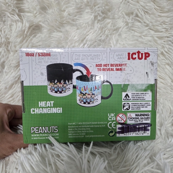 ICUP 2024 Peanuts 18oz Heat Changing Ceramic Mug Christmas Holidays Gift - Picture 2 of 3